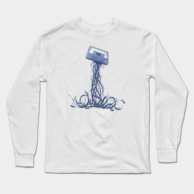 Vintage Cassete Music Explosion by Tobe Fonseca Long Sleeve T-Shirt by Tobe_Fonseca